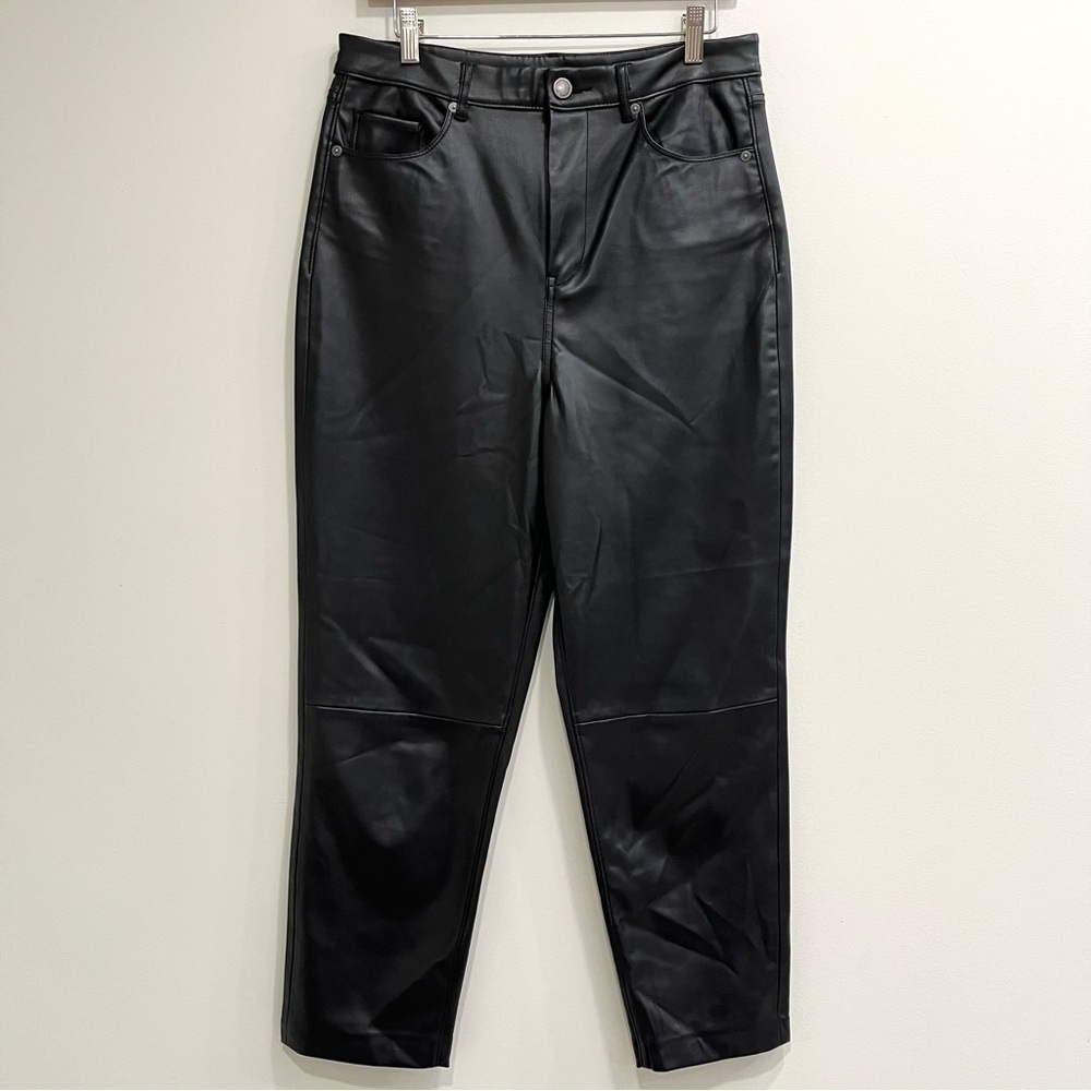BLANKNYC Faux Leather Straight Leg Pant in Need You Tonight - Picture 4 of 13